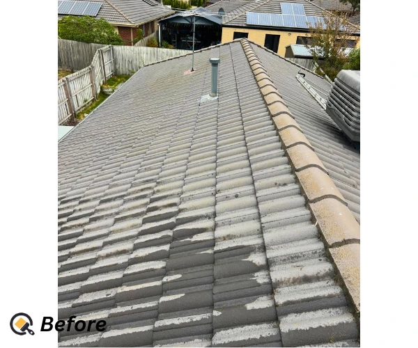 before roof painting in Hampton Bayside by our painters