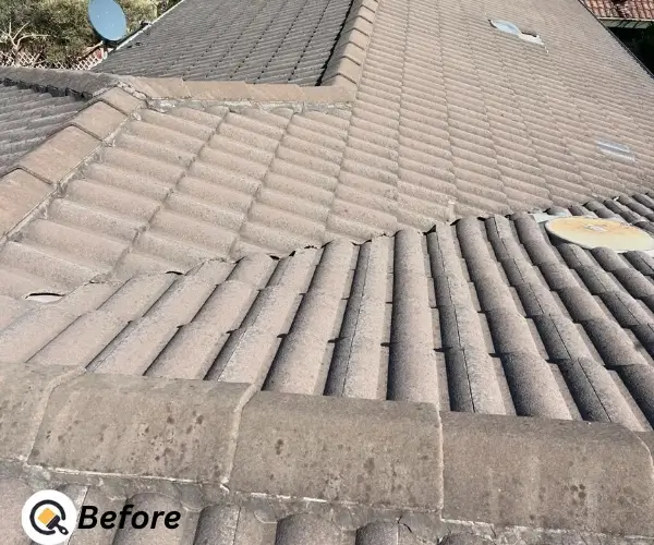 before roof painting Officer