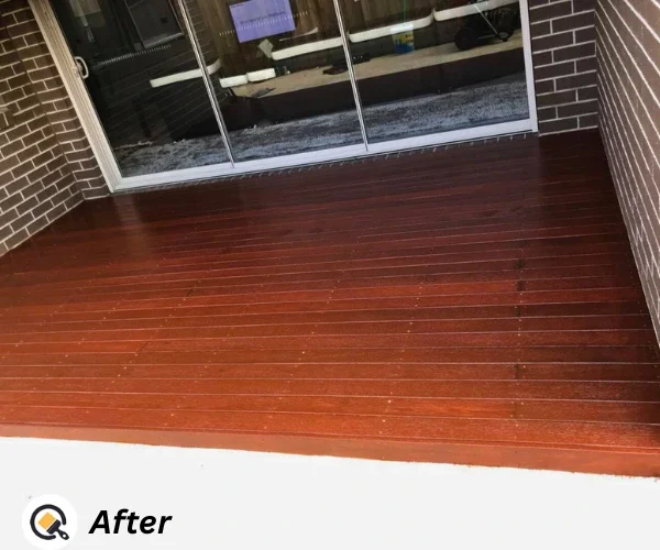 after timber deck panting in Clyde north