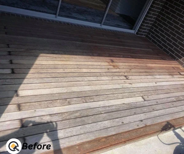 before timber deck panting Clyde north
